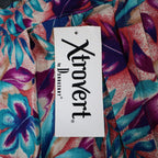 Xtrovert by Donnkenny Skirt Womens 8 Vintage 90s Rayon Tropical Floral Midi USA - take2supply