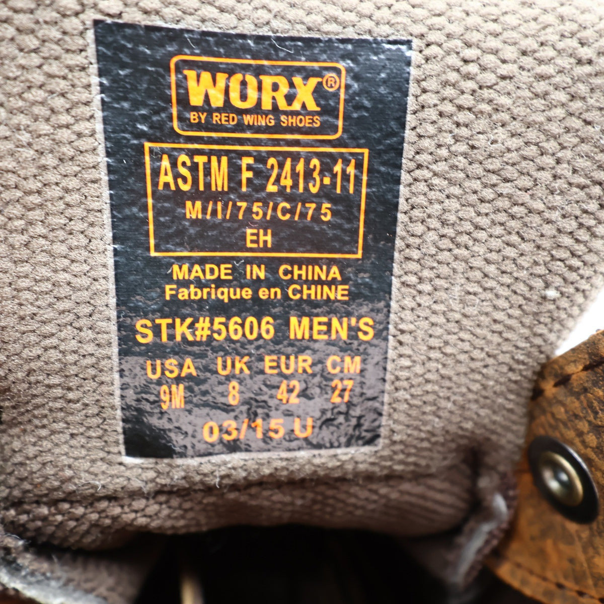 WORX by Red Wing 5606 Steel Toe Work Boots Mens 9 Brown Leather New Box - take2supply