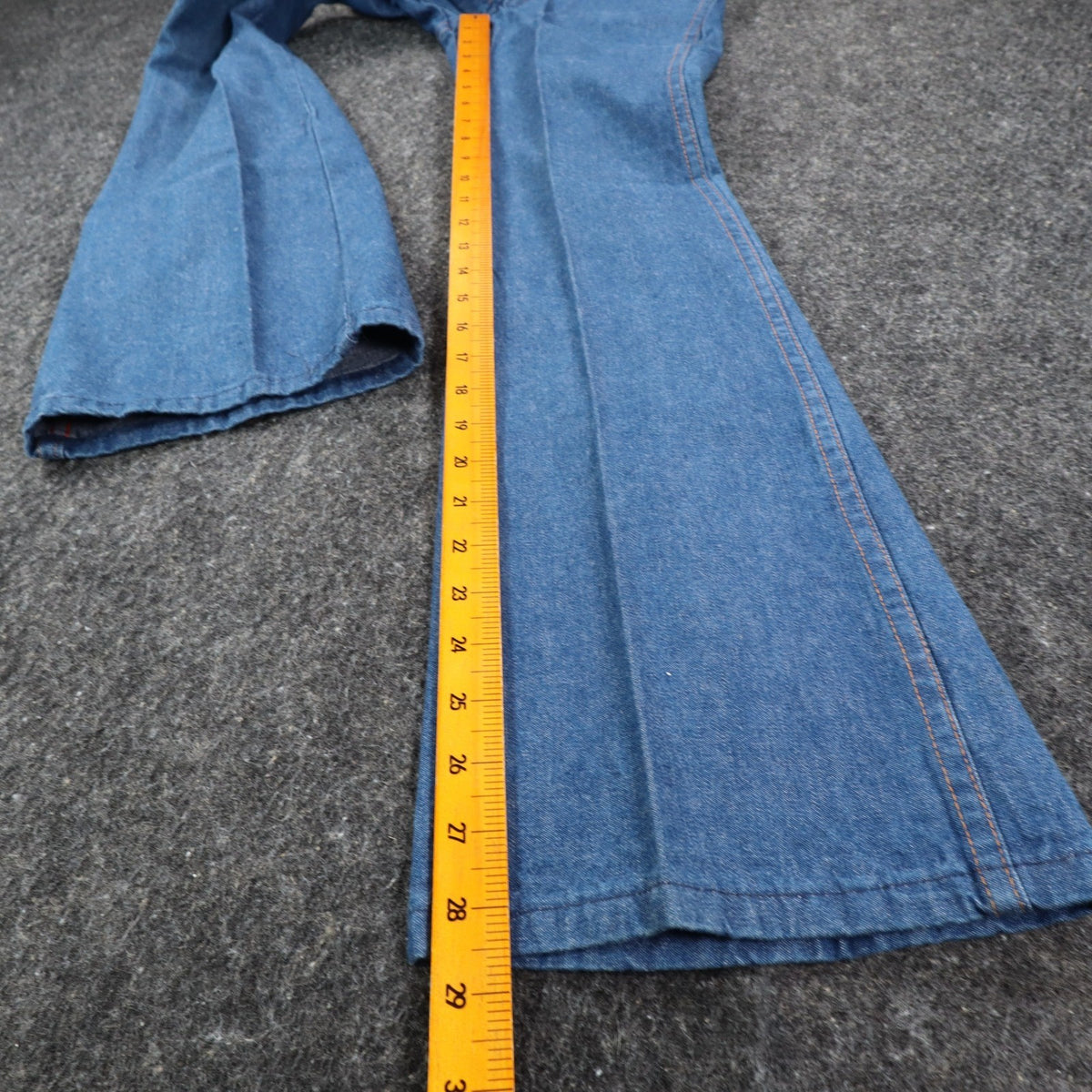 DeeCee Rappers Vintage 70s Flare Jeans Boys 14 W25 L28.5 Blue Cotton USA NWT - take2supply