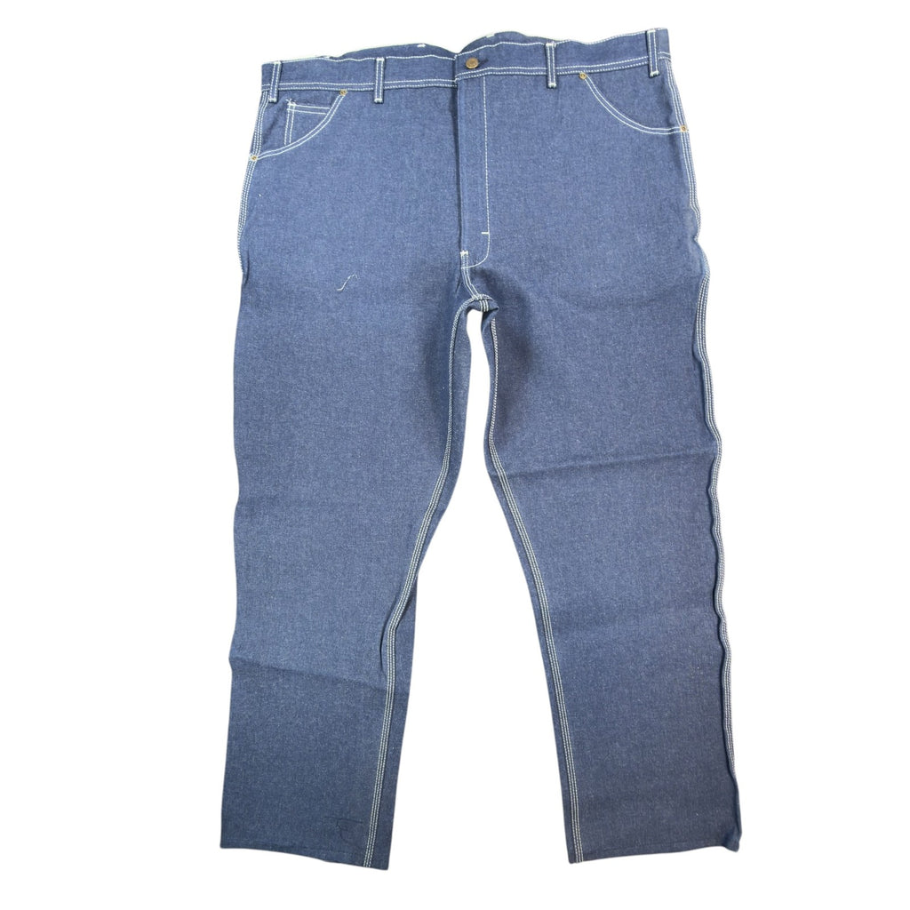 KEY Vintage 90s Dungaree Jeans Mens 44x32 USA Made Blue Denim NWT - take2supply