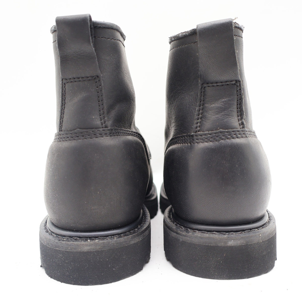 Double-H Western Packer Boots Womens 6.5 M Y2K Black Leather Lace Up Kiltie 9346 - take2supply