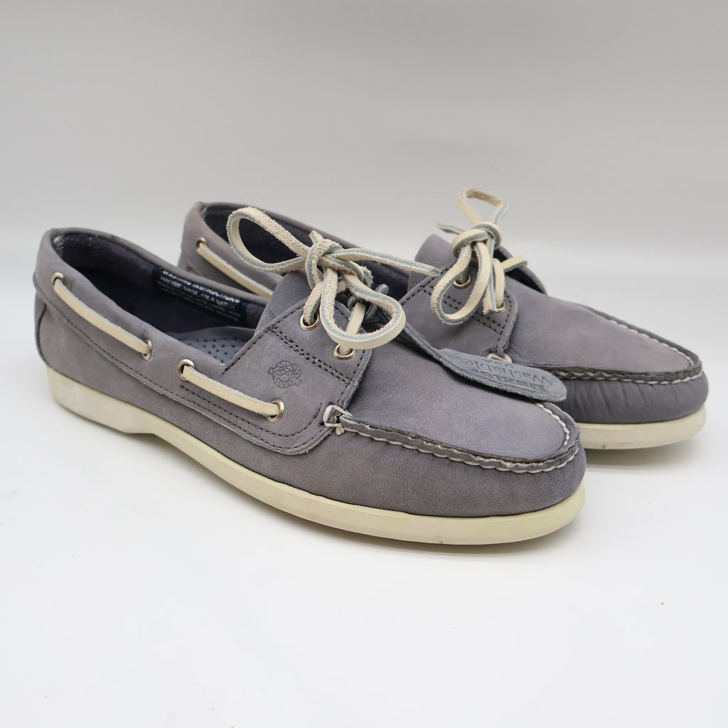 Dexter Boat Shoes Womens 9 Vintage 90s USA Ocean Blue Leather Washables R485-8 - take2supply