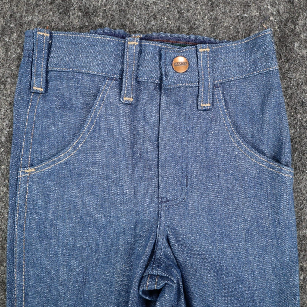Young Maverick Jeans Size 4 Vintage 70s Blue Denim Bootcut Deadstock USA Made - take2supply