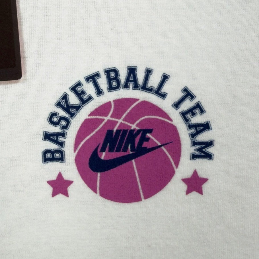 Nike Y2K Ringer Tee Girls XL White Pink Basketball Team 216485 NWT - take2supply