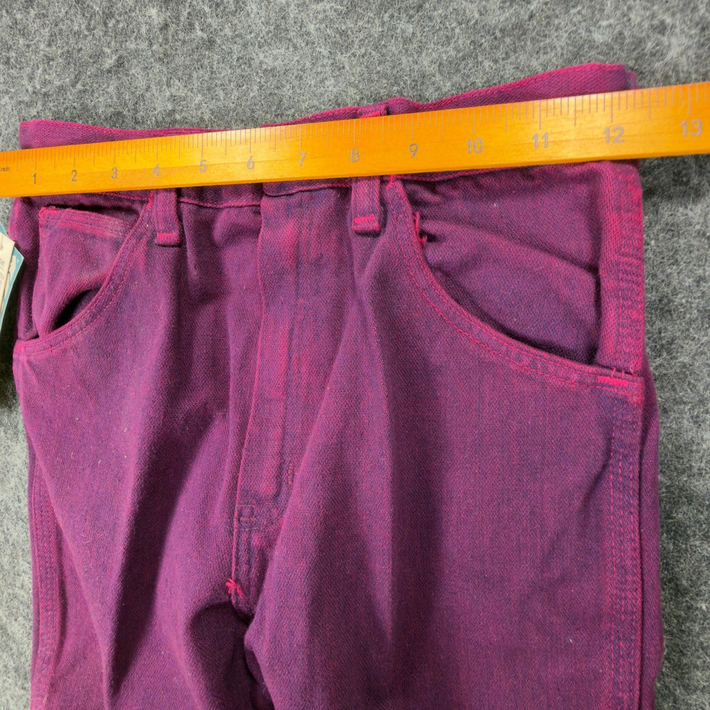 Young Maverick Jeans Girls 12 Reg Vintage 80s Pink Denim Straight Leg NWT USA - take2supply