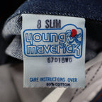 Vintage Young Maverick Jeans Boys 8 Slim Blue Straight Leg USA NWT - take2supply