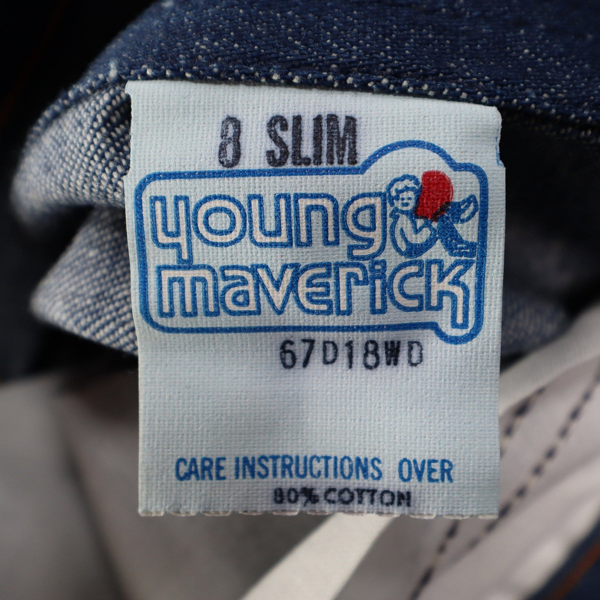 Vintage Young Maverick Jeans Boys 8 Slim Blue Straight Leg USA NWT - take2supply