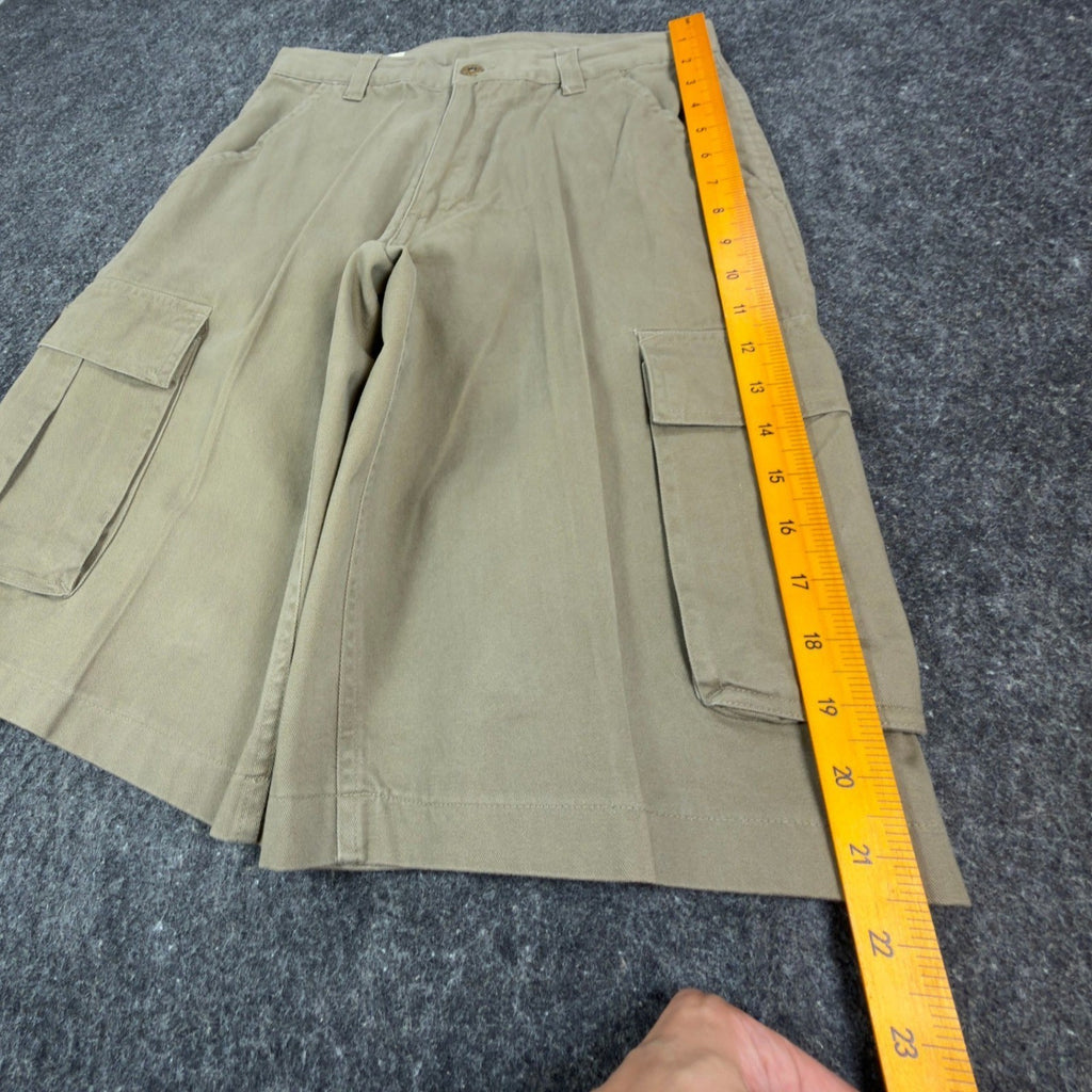 Lee Dungarees Cargo Shorts Mens 29 Khaki Cotton Relaxed Deadstock 219-2437 - take2supply