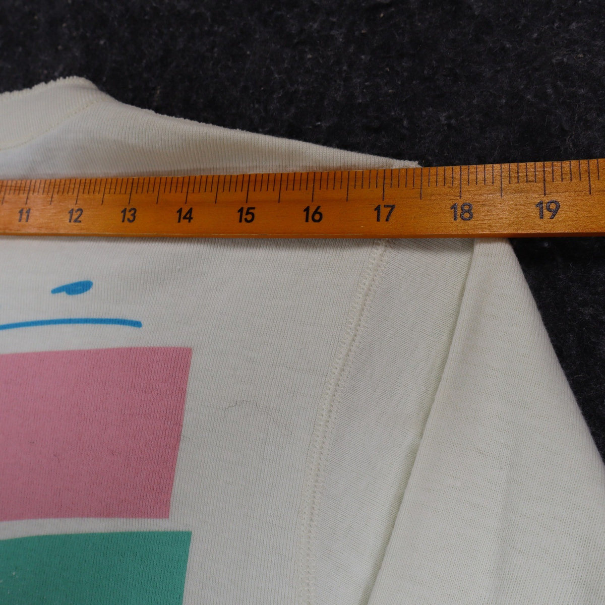 Buffalo Shirts Henley Shirt Medium Vintage 90s Skier Graphic Long Sleeve Cream - take2supply