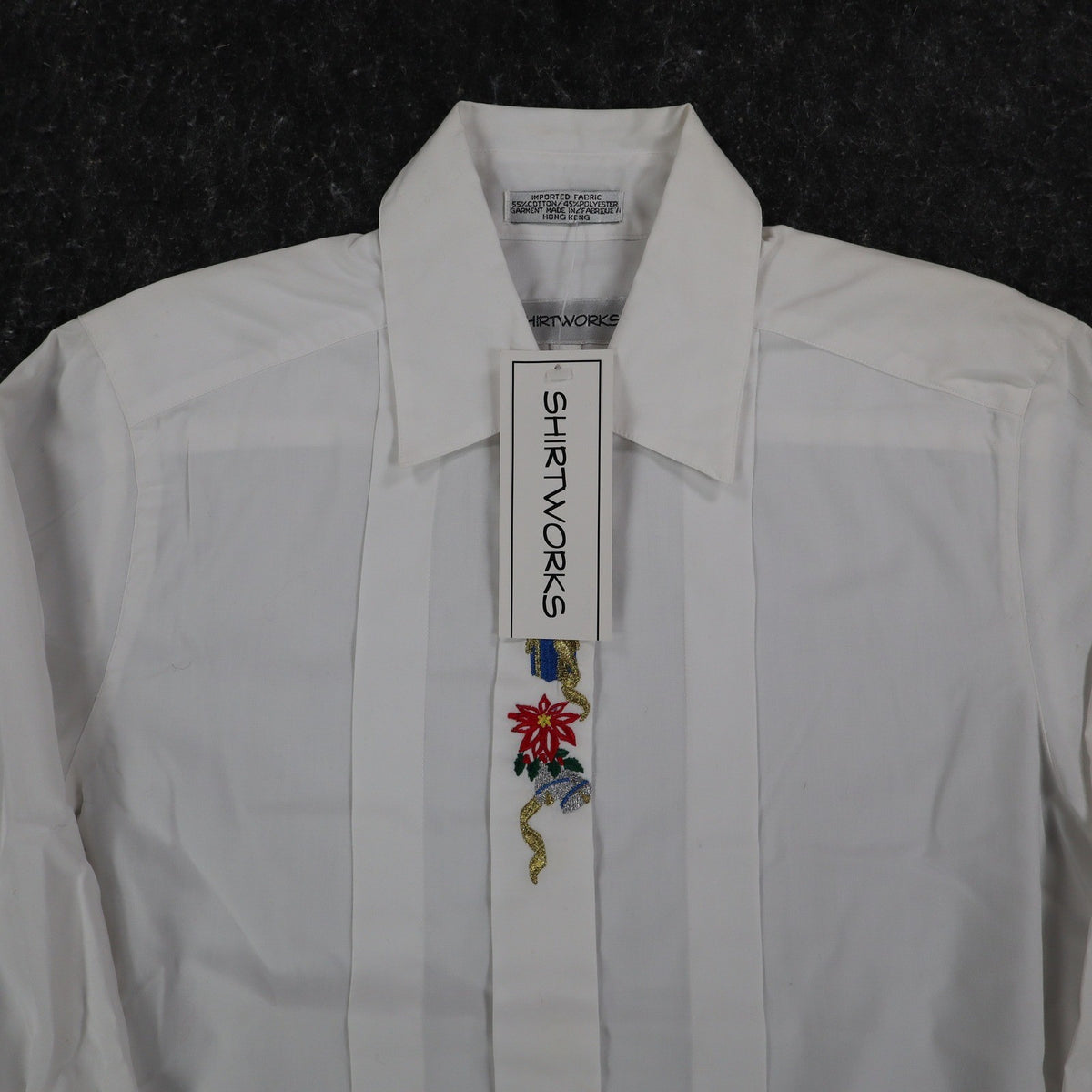 Shirtworks Christmas Shirt Womens S White Embroidered NWT NOS - take2supply