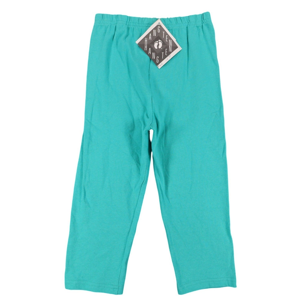 Hang Ten Leggings Medium Vintage 90s Teal Cotton Stretch Made in USA NWT - take2supply