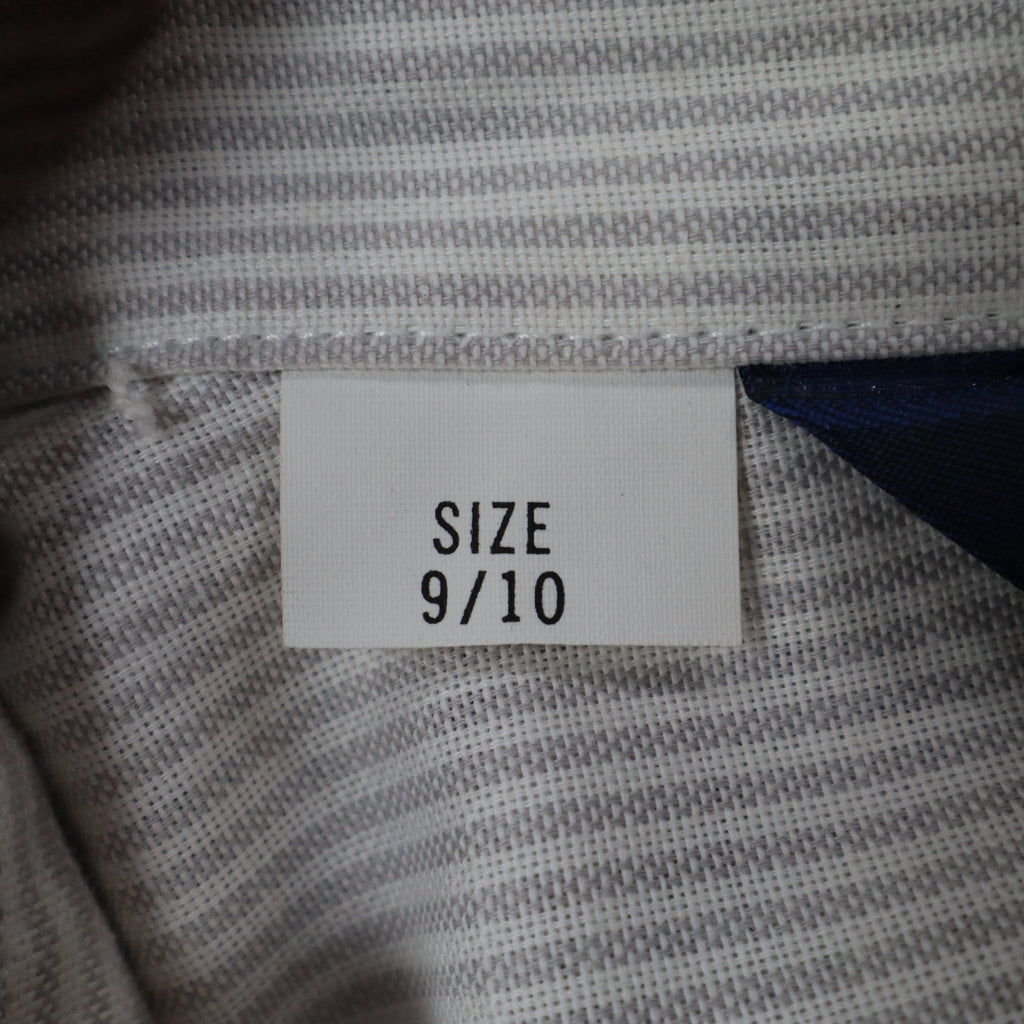Dee Cee Striped Button Up Shirt Womens 9/10 Vintage 80s Gray Cotton Blend USA - take2supply