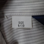 Dee Cee Striped Button Up Shirt Womens 9/10 Vintage 80s Gray Cotton Blend USA - take2supply