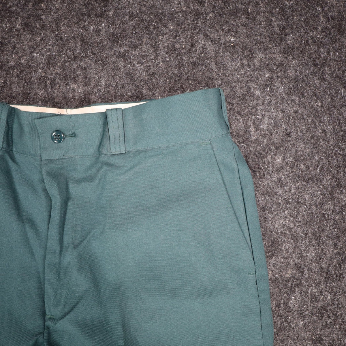 Montgomery Ward Vintage Work Pants 33x28 Deadstock Spruce Green USA 70s 4497 - take2supply