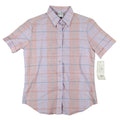 Jenny B Collection Plaid Shirt Womens 9/10 Vintage 80s Pink Pastel Short Sleeve - take2supply