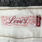 Levi's Y2K Bermuda Shorts Girls 14 White Ramie Cotton NWT C681 - take2supply