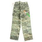 John Deere Carpenter Pants Boys 12 Y2K Camo Canvas Woodland Workwear Deadstock - take2supply