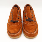 Walker Suede Oxford Shoes Mens 12.5D Vintage Deadstock Rust Brown Gum Sole 2646 - take2supply
