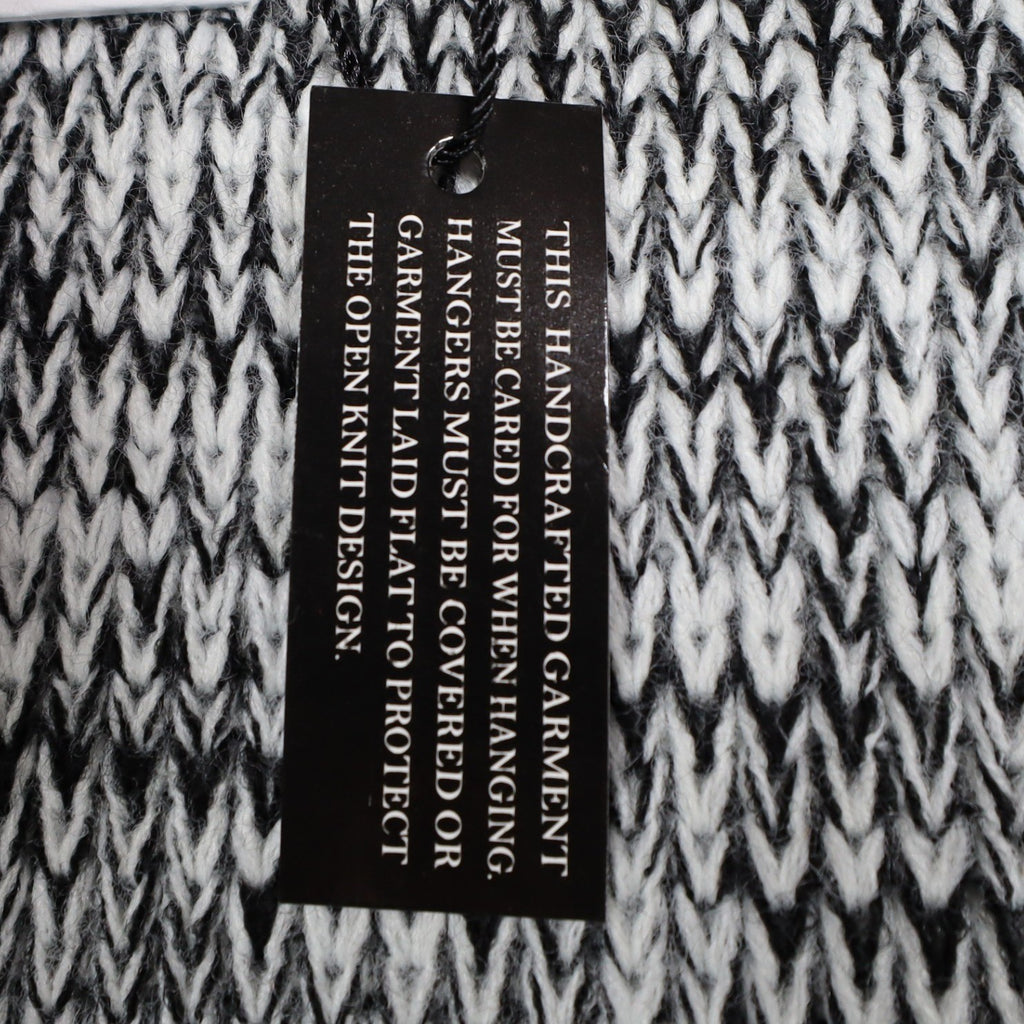 VioletRuby Cardigan Womens Medium Black Grey Ombre Marled Longline NWT - take2supply