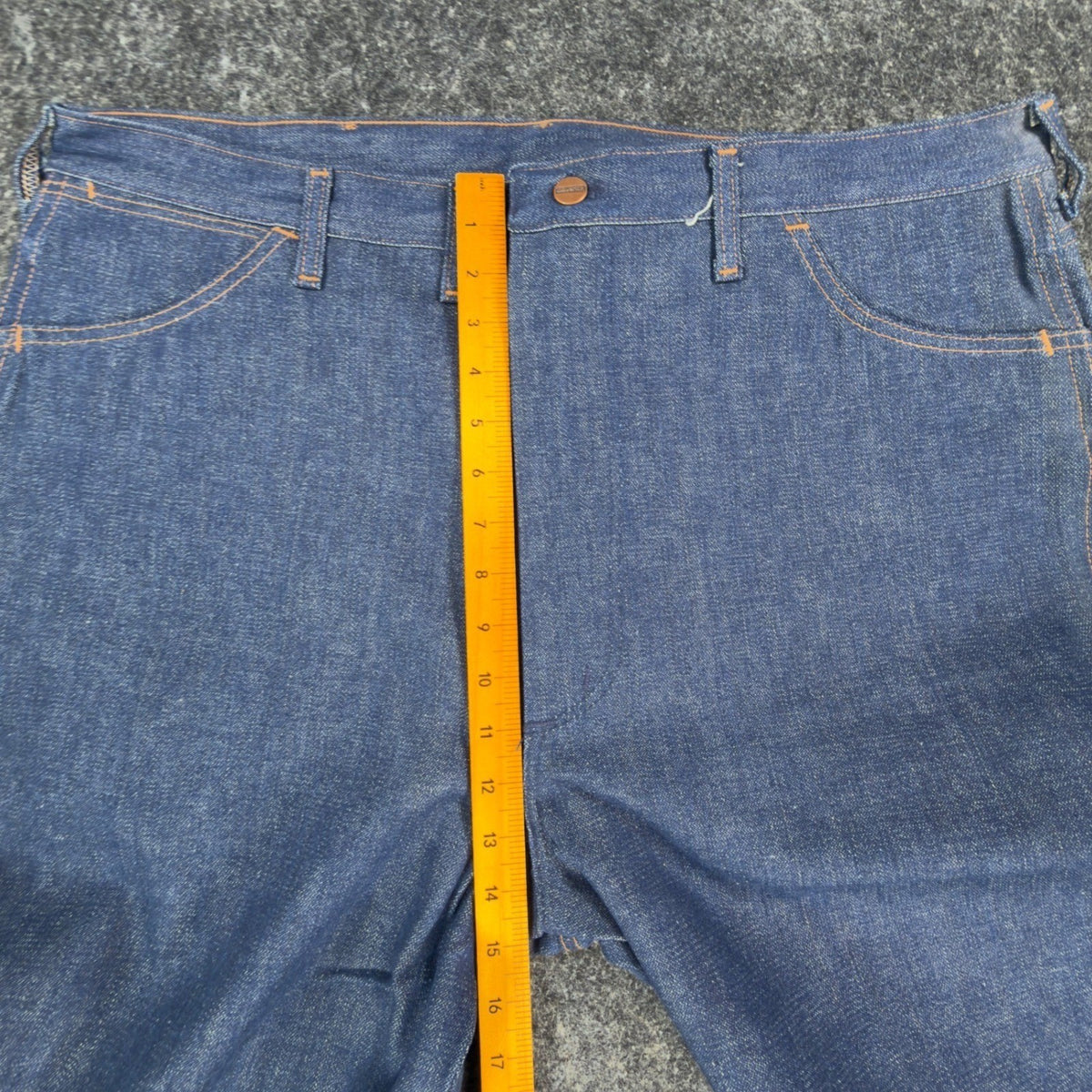 Maverick Vintage 1970s Bootcut Jeans Mens 42x34 Dark Wash Cotton Denim NOS NEW - take2supply