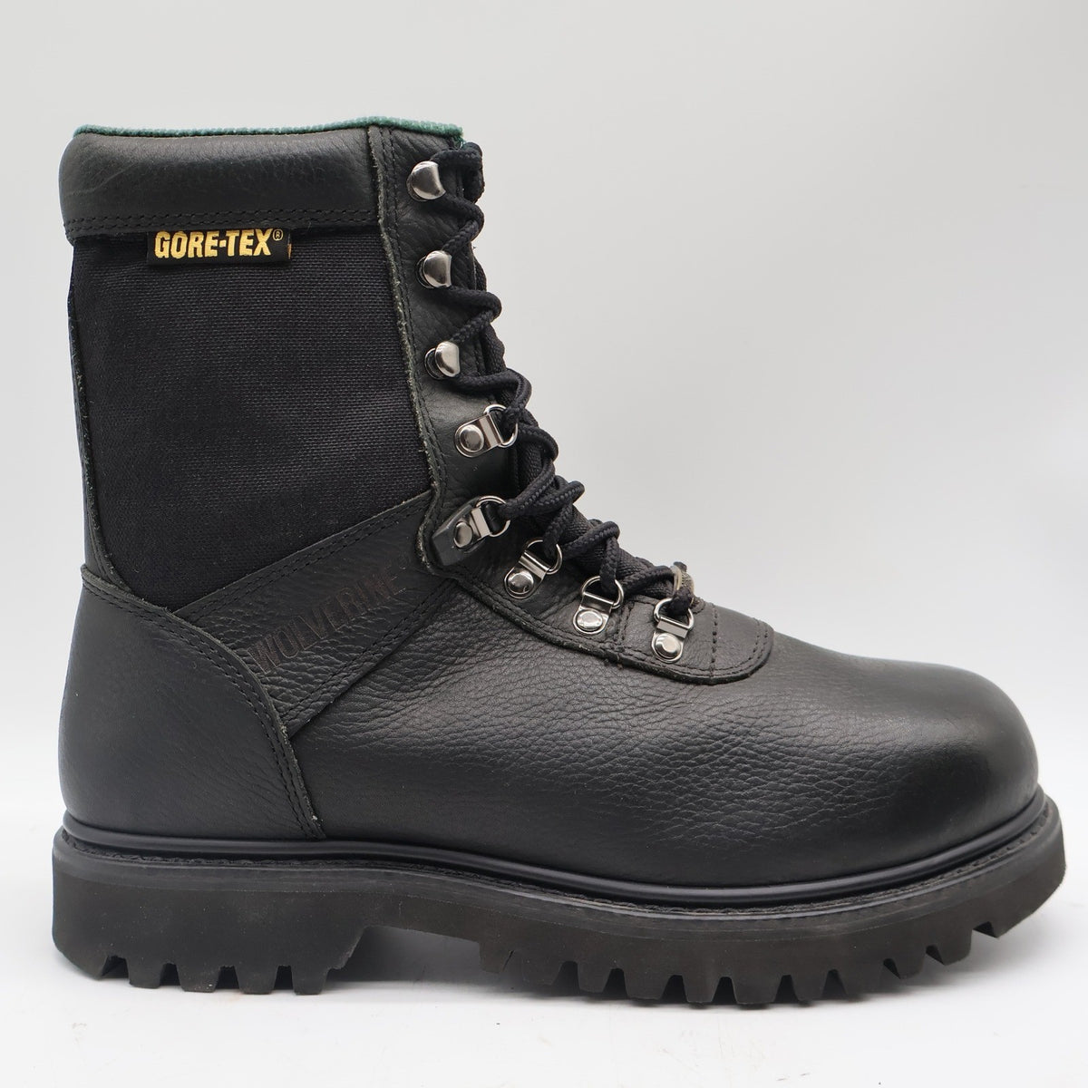 Wolverine Big Horn Boots Mens 8.5 W Vintage Y2K Black Leather Gore-Tex 03851 NEW - take2supply