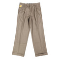 Dockers Khaki Pants Mens 33x30 Brown Pleated Cuffed Stain Defender Classic Fit - take2supply
