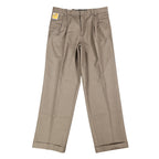 Dockers Khaki Pants Mens 33x30 Brown Pleated Cuffed Stain Defender Classic Fit - take2supply