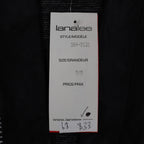 Lana Lee Cardigan Jacket Womens Medium Black White Geometric Open Front NWT - take2supply
