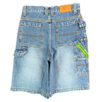 John Deere Y2K Carpenter Denim Shorts Boys 12 Stone Wash Cotton NWT Deadstock - take2supply