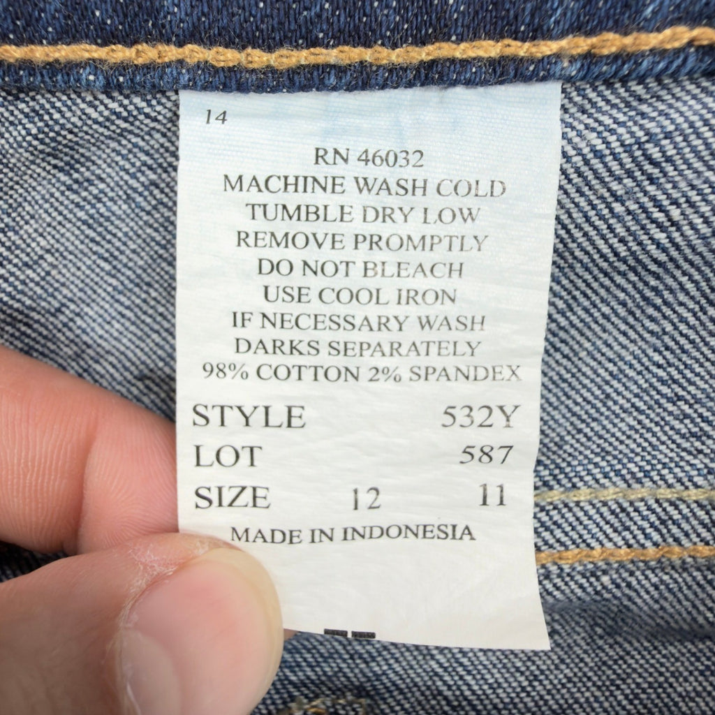 J Jeans Stretch Bootcut Jeans Womens 12 Indigo Blue Cotton Blend NWT - take2supply
