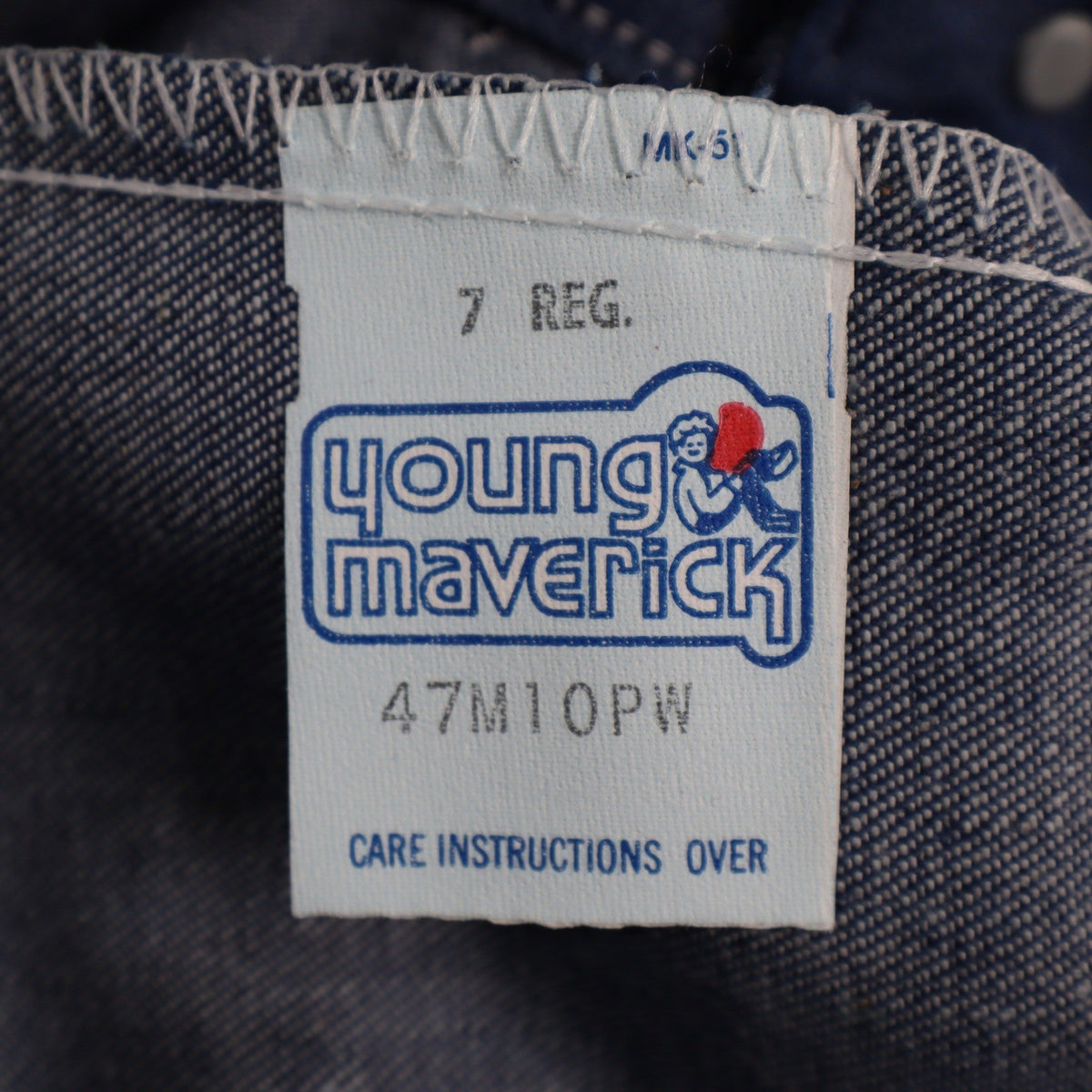 Vintage Young Maverick Boys Jeans 7 Regular Blue Straight Leg USA NWT - take2supply