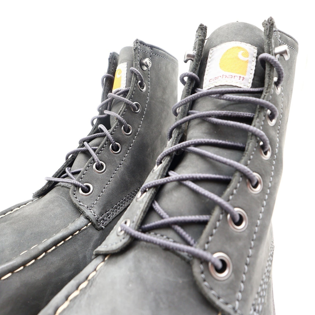Carhartt Moc Toe Wedge Boot Women 9 Black Leather Work Boots FW6027-W New - take2supply