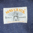 Young Maverick Vintage 80s Jeans Girls 10 Blue Cotton Red Piping NWT NOS USA - take2supply