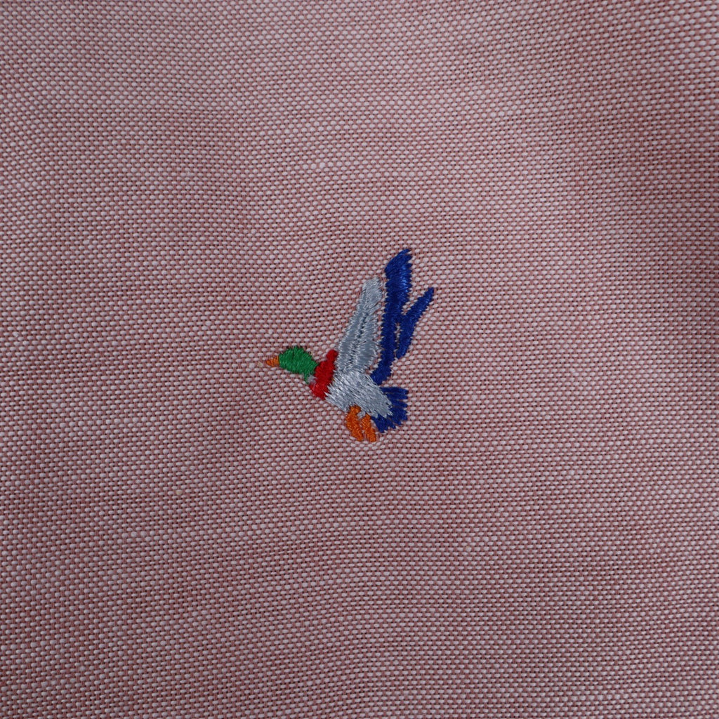 A Fox Shirt Kids 5 Vintage Pink Cotton Short Sleeve Duck Embroidery USA New - take2supply
