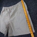 Falls Creek Shorts Mens XL Tan 100% Cotton Elastic Waist Relaxed Casual Khaki - take2supply