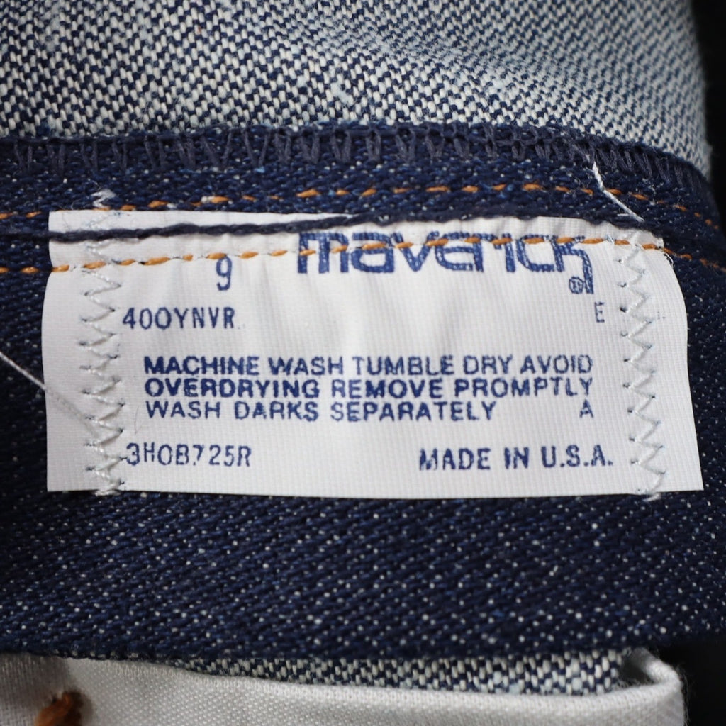 Maverick Western Boot Jean Boys 9 Reg Vintage Indigo Blue Denim Made in USA NEW - take2supply