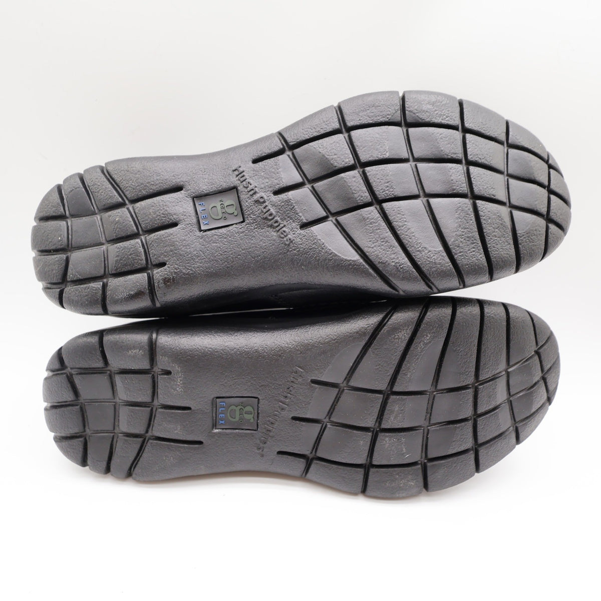 Hush Puppies Zone Slip On Loafers Mens 10 M Black Leather Comfort Shoes H100050 - take2supply