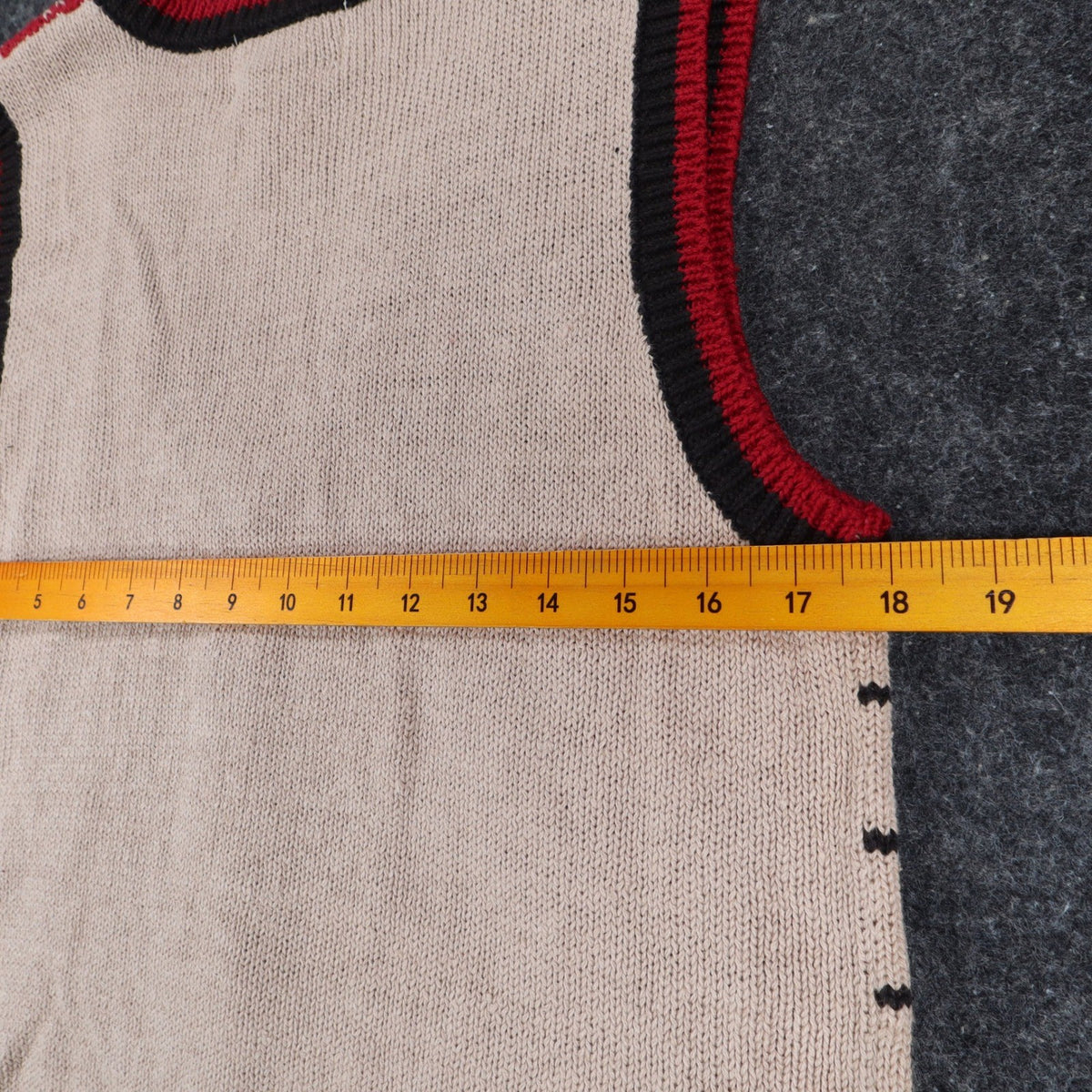 SML Sport Ltd Sweater Vest Womens M Vintage 1996 Argyle Knit Tan Red Black - take2supply