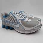 Nike Shox Qualify+ Womens 7 Silver Blue Running Shoes 396658-002 Y2K Style - take2supply