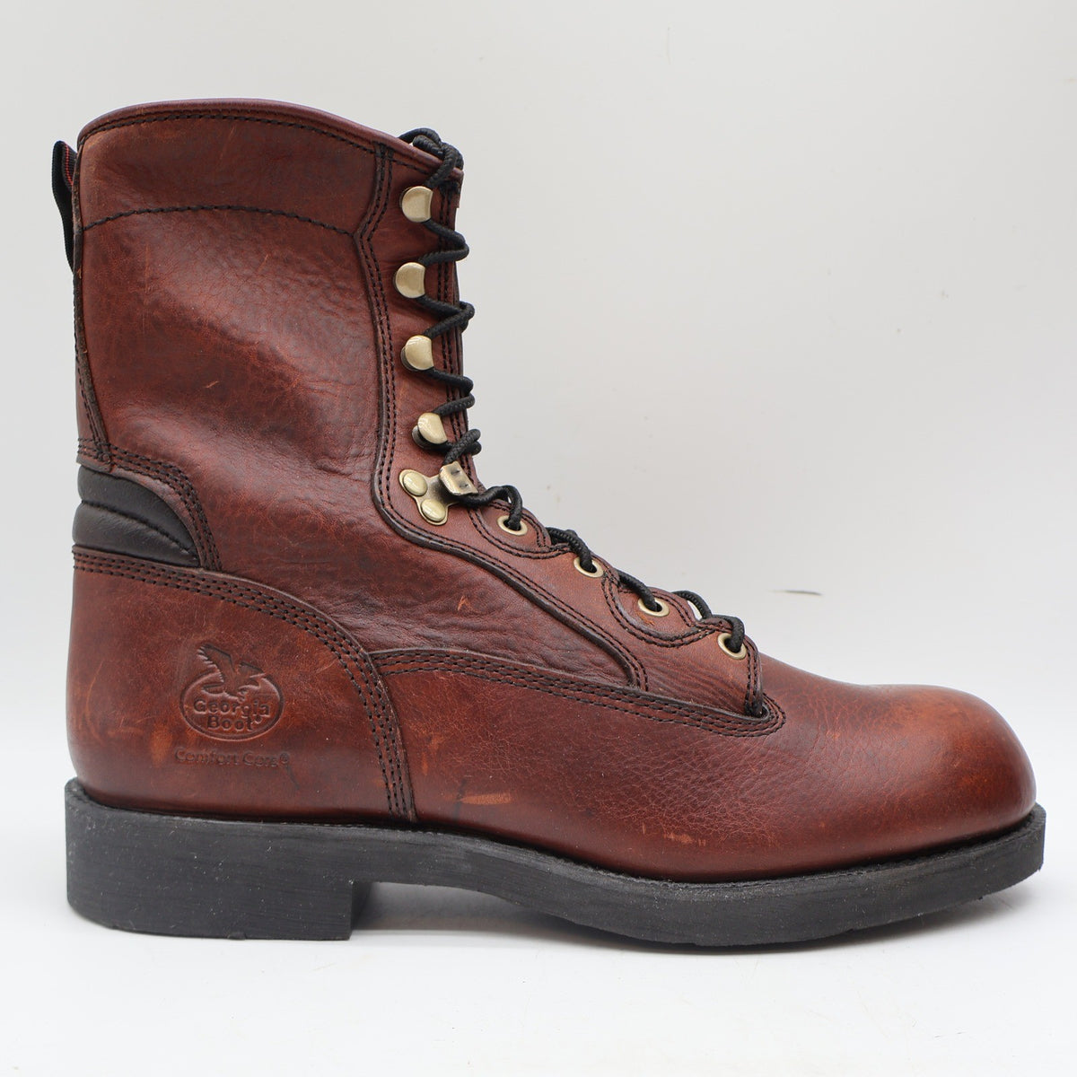 Georgia Boot Carbo-Tec G8845 Mens 11M Work Boots Roan Brown Leather 8 Inch NIB - take2supply