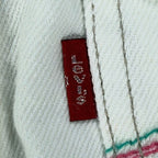 Levi's 2006 Y2K Bermuda Shorts Girls 10 White Denim NWT Belted C679 - take2supply
