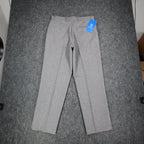 Levi Strauss Action Slacks Mens 33x30 Vintage 2000s Grey Flat Front Dress Pants - take2supply