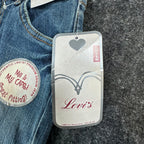Levi's Vintage Y2K Capri Jeans Girls Size 8 Blue Denim Medium Wash NWT - take2supply