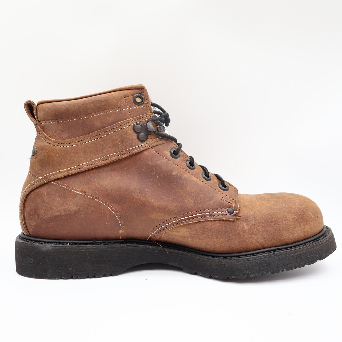 Carolina 6" Steel Toe Work Boots Mens 13 D Brown Leather Made in USA NWT - take2supply