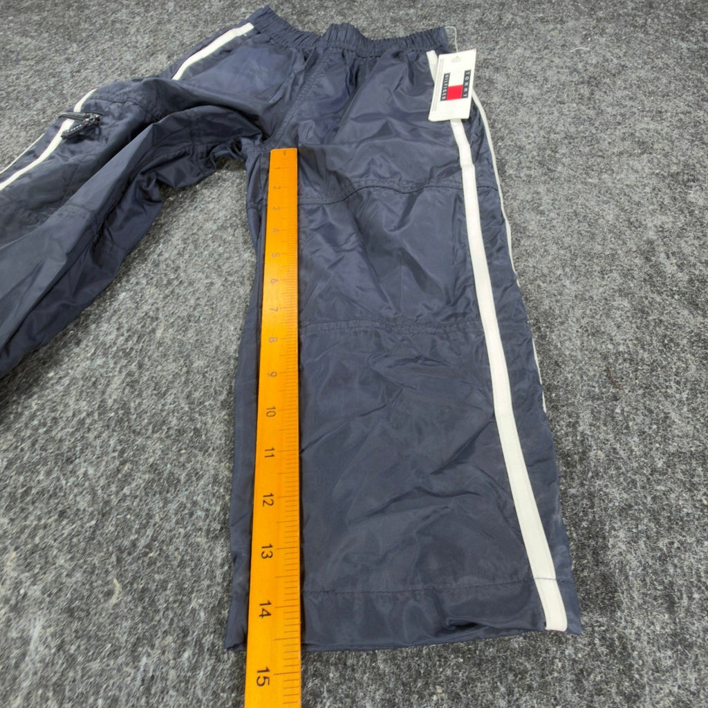 Tommy Hilfiger Y2K Windbreaker Track Pants Kids 4 Navy Blue Nylon NWT Vintage - take2supply