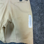 Wolf Mountain Key Shorts Mens 32 Tan Khaki 100% Cotton Pleated Vintage USA NWT - take2supply