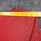 Dusak Designs Tunic Sweater Womens S Red Black Textured Knit Layered Hem Canada - take2supply