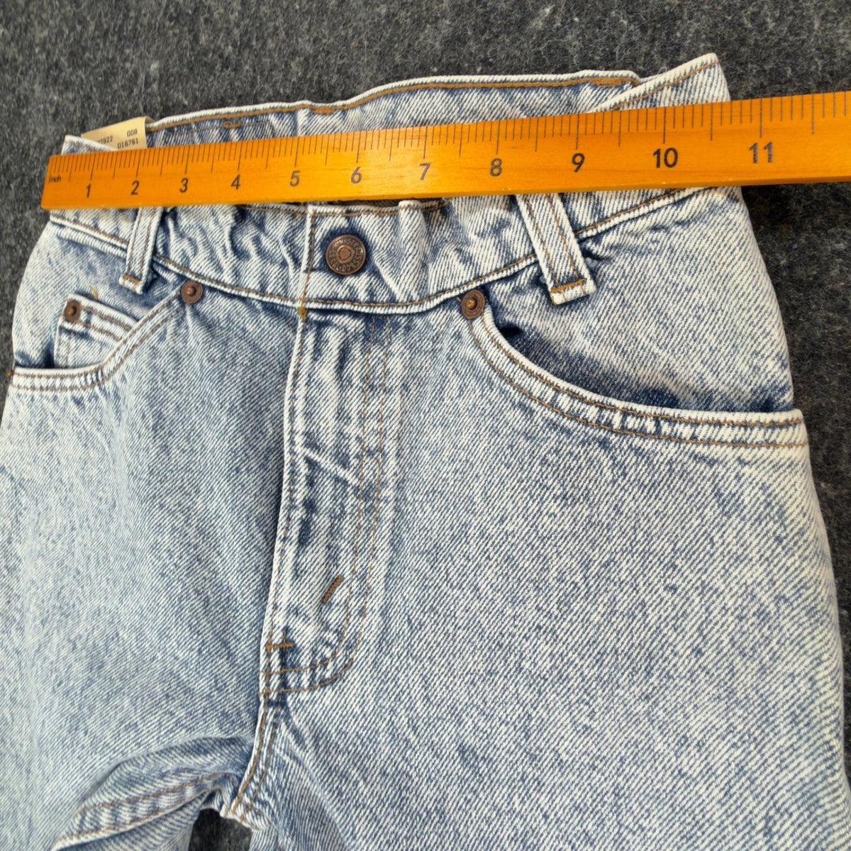 Levis 550 Jeans Boys 11 Slim Vintage 90s Light Acid Wash Denim Made in USA NWT - take2supply