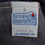 Vintage Young Maverick Boys Jeans Size 8 Blue Flare Leg USA NWT - take2supply