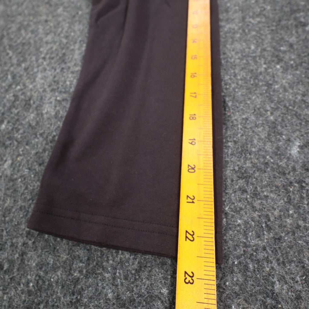Peanut Butter & Jelly Women XL Brown Cotton Christmas Sleigh Long Sleeve Top - take2supply